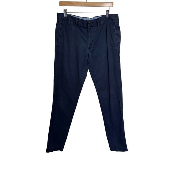 Polo Ralph Lauren Blue Slim Stretch Preppy Chinos, 34x32 - Picture 1 of 7